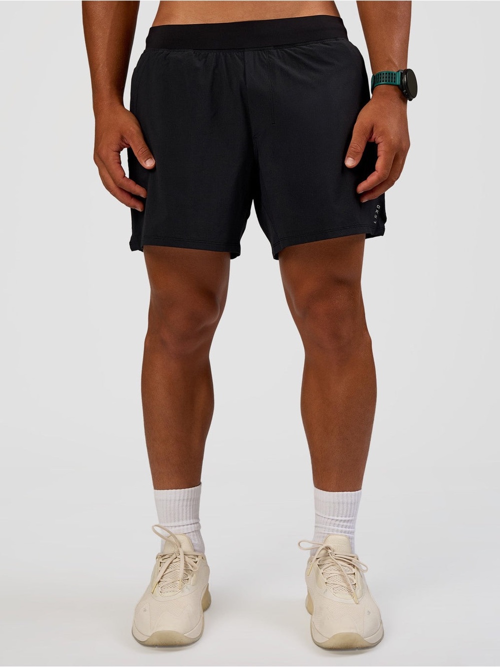 LSKD Men’s Black Functional Training 5" Ripstop Fabric Athletic Short NWT XL